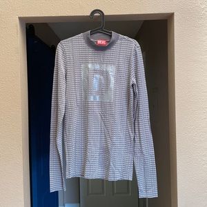 Diesel Men’s Long Sleeve Tee - L - Grey